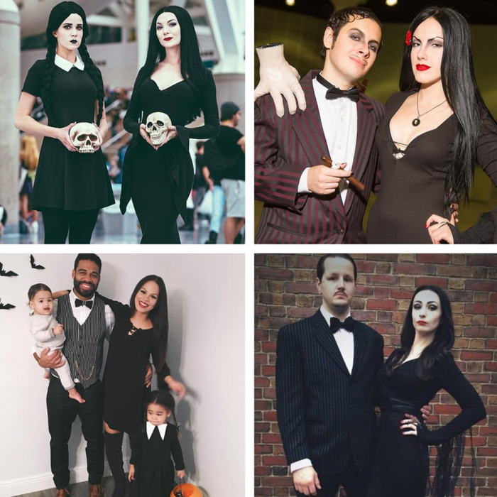 Peruca Bruneta Cosplay pentru Femei, Stil Morticia Familia Addams, Ideala pentru Carnaval si Halloween [3]