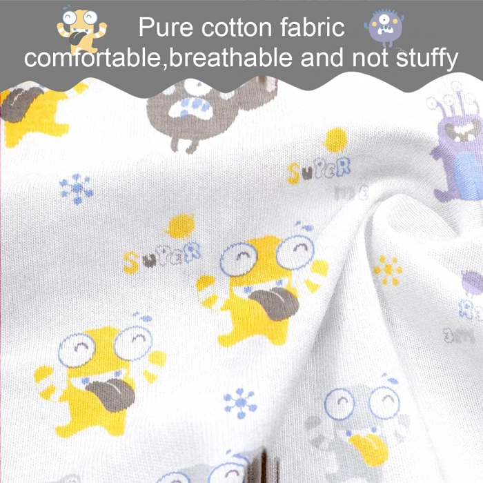 Sac de Dormit Bebelusi 0.5 Tog, 100% Bumbac, Unisex, Fara Maneci, cu Fermoar in Doua Directii, M [2]