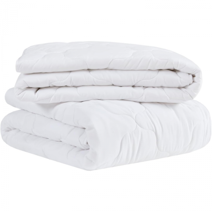 Set 2 Pilote 4 Sezoane, 200 x 200 cm – Confort Perfect pentru Vara si Caldura Ideala pentru Iarna, Formata din 2 Straturi Usoare Usor de Combina, Umplutura 100% Poliester, Husa din Microfibra, Respira [1]