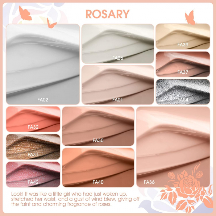 Set Oja Gel UV pentru Unghii - 12 Culori, Kit Complet pentru Manichiura Acasa, Nude Inchis [4]