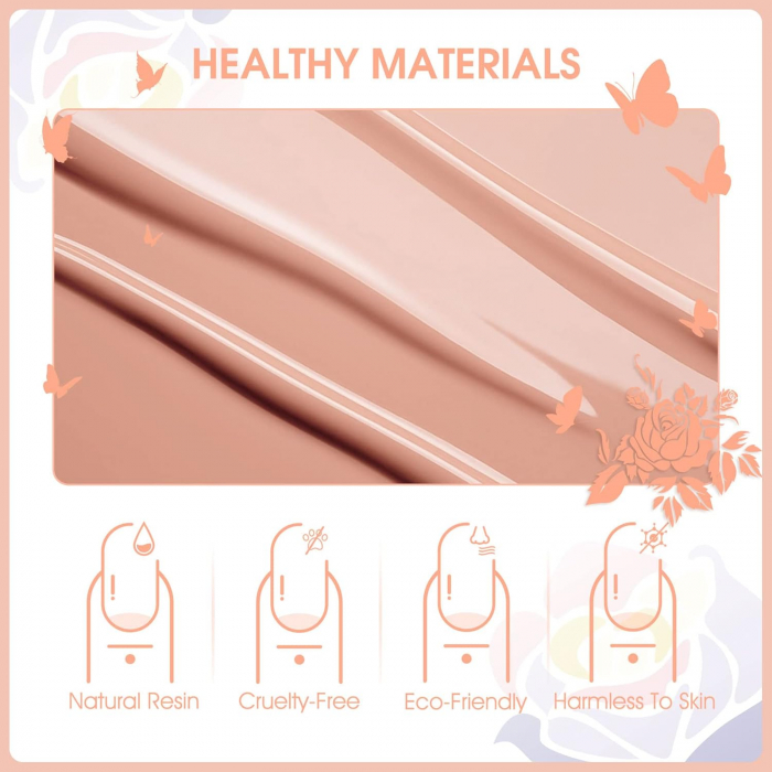 Set Oja Gel UV pentru Unghii - 12 Culori, Kit Complet pentru Manichiura Acasa, Nude Inchis [5]
