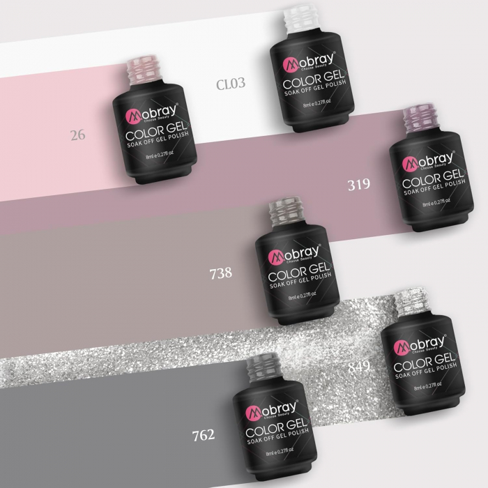 Set Oja Gel UV pentru Unghii - 6 Culori, Kit Complet pentru Manichiura Acasa, Nude [5]