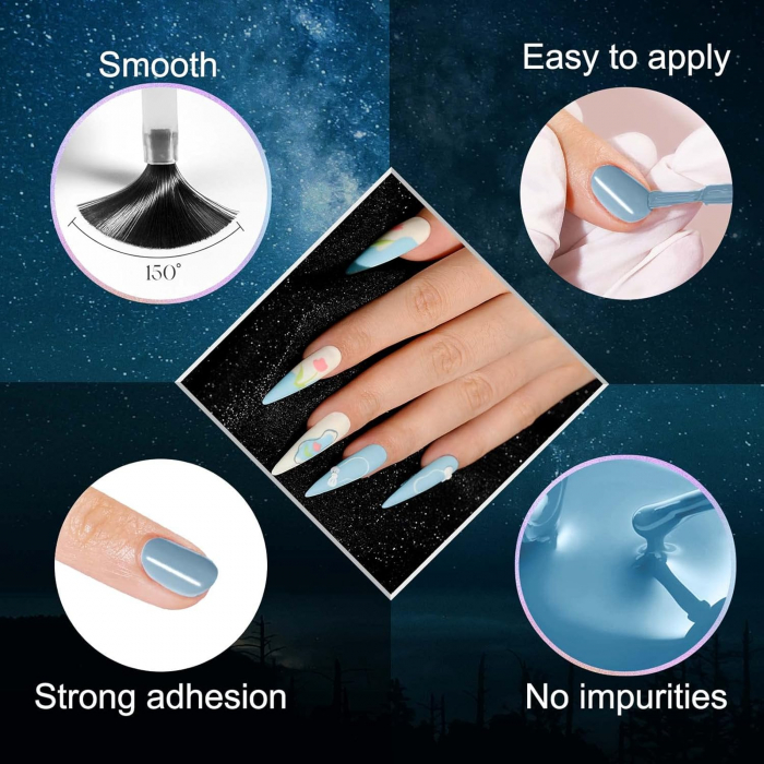 Set Oje UV LED – 6 Culori Macaroon, 7ML pentru Nail Art, Manichiura de Lunga Durata [4]