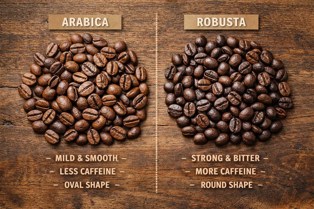 Cafea Arabica vs Robusta