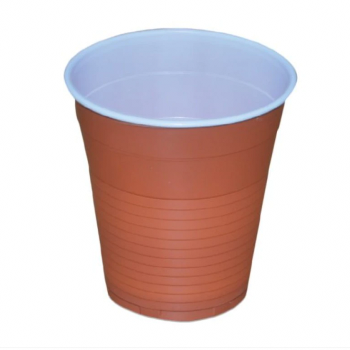 Pahar plastic maro 166ml 100buc/set [1]