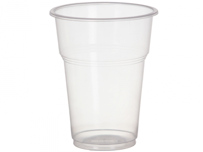 Pahar plastic transparent  400ml 50buc/set [1]