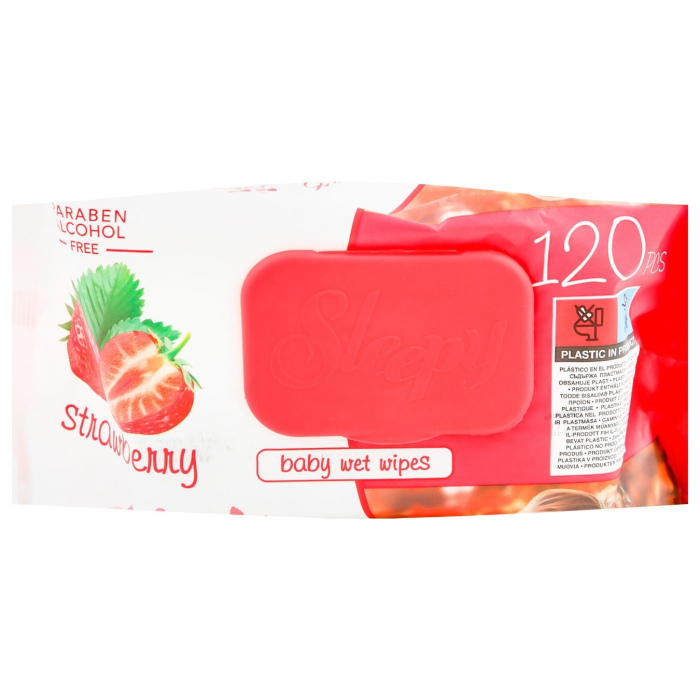 Servetele umede Sleepy 120buc Strawberry [1]