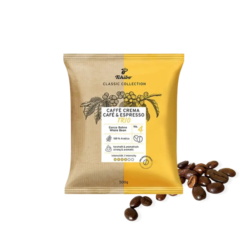 Tchibo Clasic Trio 500g – cafea boabe 100% Arabica, ambalaj pungă [2]