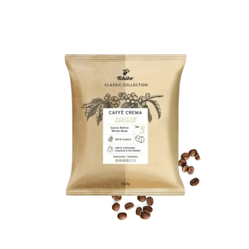 Tchibo Creme Suisse 500g – cafea boabe 100% Arabica, ambalaj pungă [2]