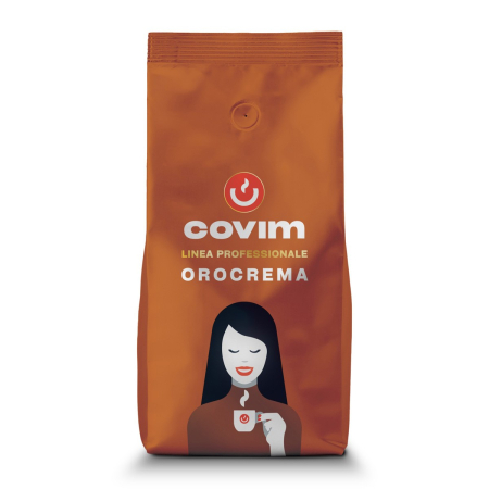 Cafea boabe - Amestecul de cafea Covim Orocrema - Aroma subtilă a lemnului tropical și cremozitate premiată