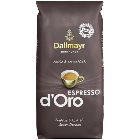 Cafea boabe - Cafea boabe Dallmayr Espresso d'Oro 1kg, blend Arabica-Robusta