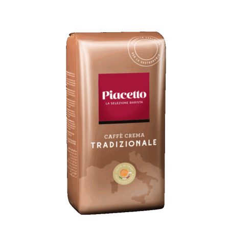 Cafea boabe - Piacetto Caffè Crema Tradizionale 1kg cafea boabe — intensitate maximă, corp plin, Rainforest Alliance