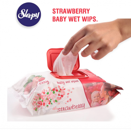 Servetele umede Sleepy 120buc Strawberry [1]