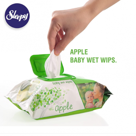 Servetele umede Sleepy 120buc Apple [2]