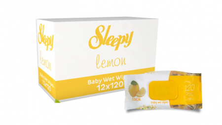 Servetele umede Sleepy 120buc Lemon [2]