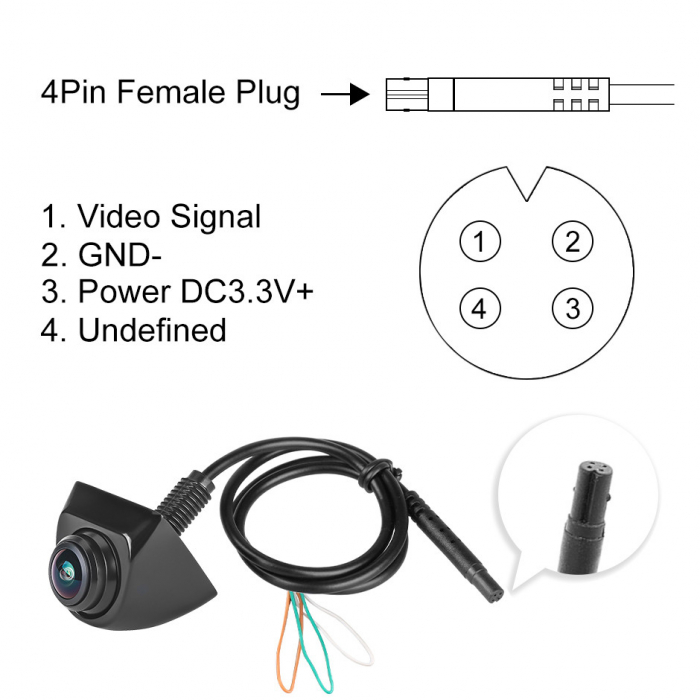 Camera marsarier AHD/CVBS, fisheye, unghi 170 grade cu StarLight Night Vision [4]