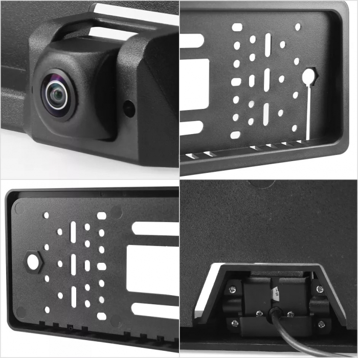 Camera auto marsarier HD unghi 170 grade cu StarLight Night Vision pe suport de numar fisheye [4]