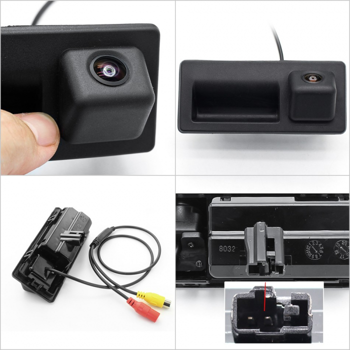 Camera marsarier HD, fisheye, unghi 170 grade cu Night Vision VW Tiguan, Touaran, T6, Caddy [4]