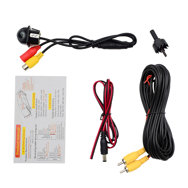 Camera marsarier HD 1280x720P unghi 170 grade cu StarLight Night Vision, Fish Eye, tip dop [8]