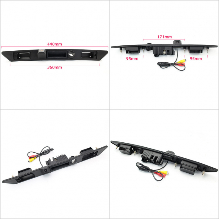 Camera marsarier HD, unghi 170 grade cu StarLight Night Vision pentru Audi A3, A4, A6, A8, Q7 [6]