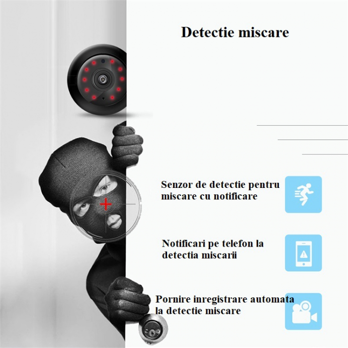Camera supraveghere HD detectie miscare si aplicatie wifi [2]