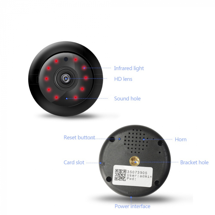 Camera supraveghere HD detectie miscare si aplicatie wifi [7]