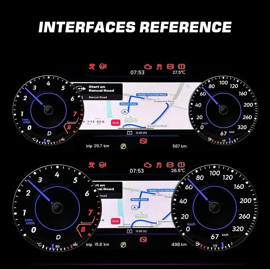 Ceas electronic digital bord Volkswagen Passat B8 (2015+) 12.3 inch [4]