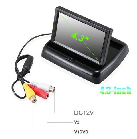 Display auto LCD 4.3" pliabil pentru camera marsarier [2]