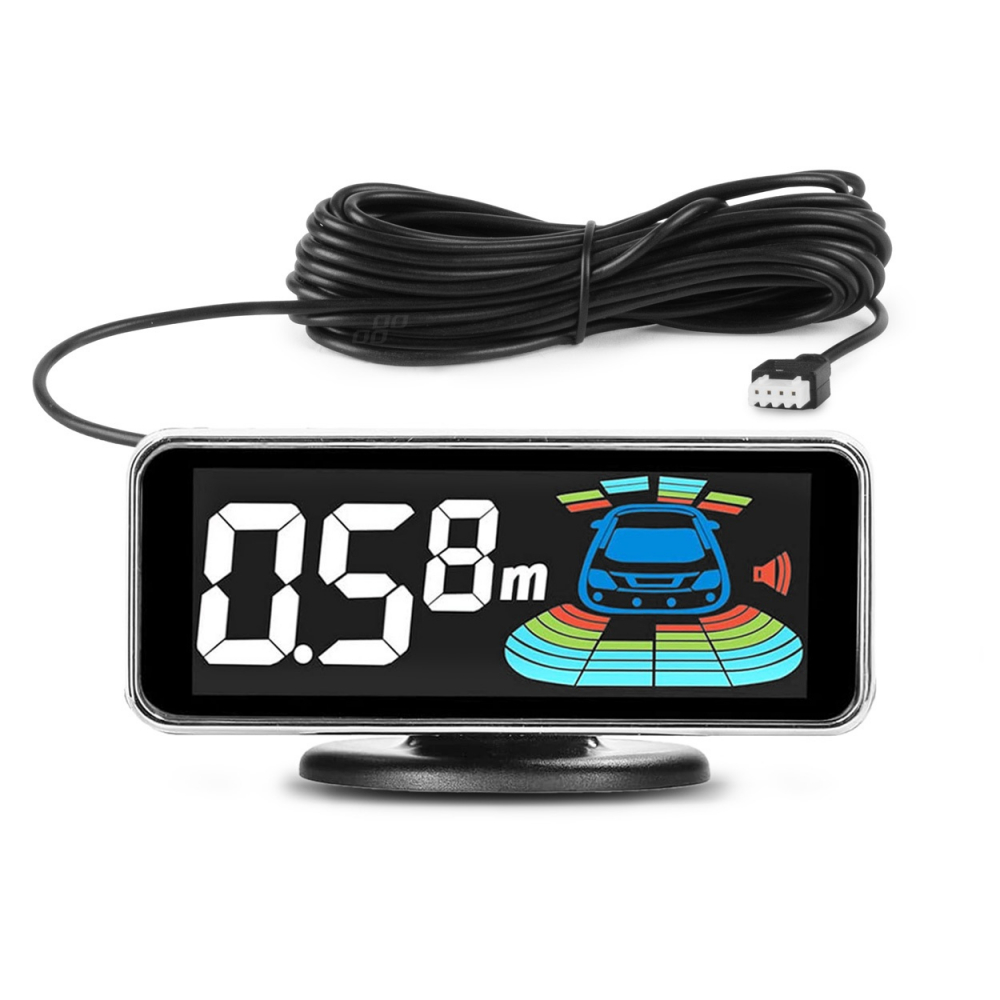 Kit 8 senzori de parcare cu afisaj led, montare interior 16.5mm negru [5]