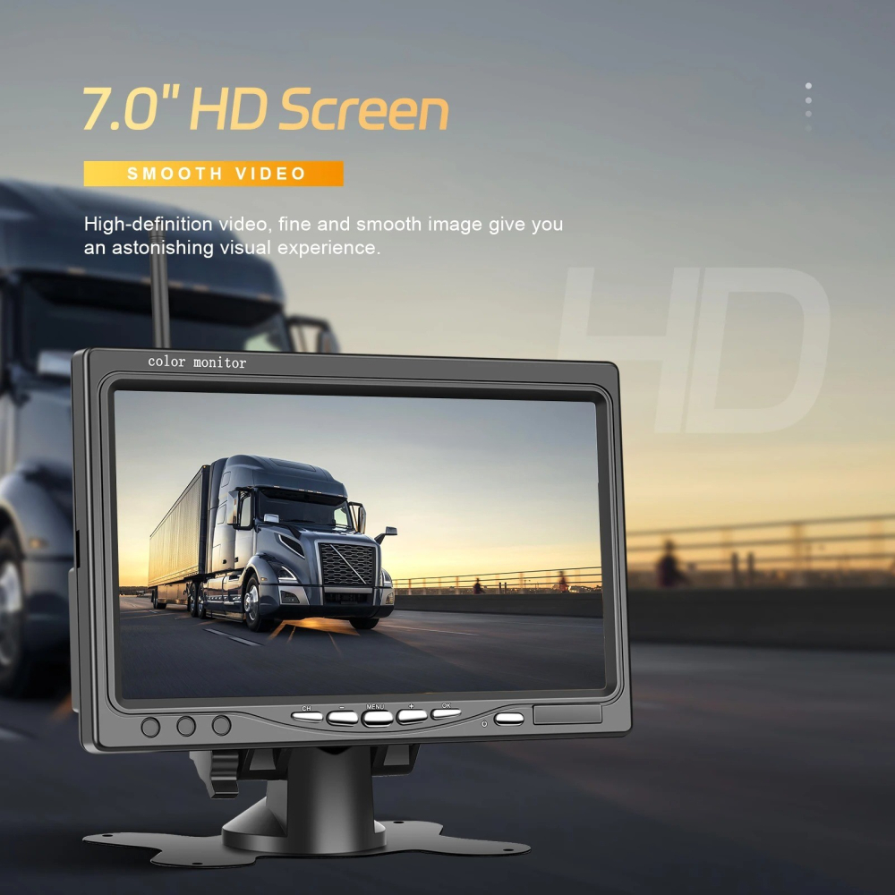 Kit camera marsarier HD + display 7 inch HD, wireless [4]