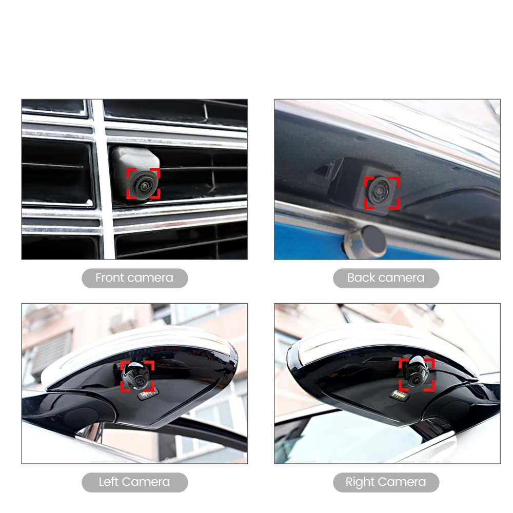 Kit camere 360 auto, 4 camere fisheye, pentru navigatii android [2]