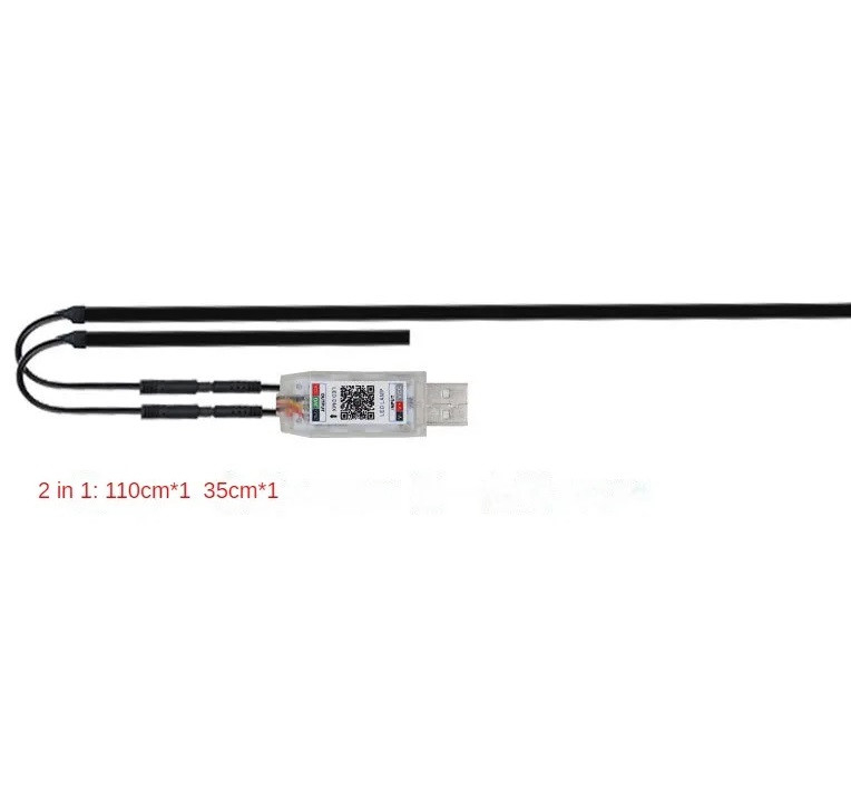Kit doua benzi led Symphony  pentru bord 110cm + 35cm cu alimentare USB [1]