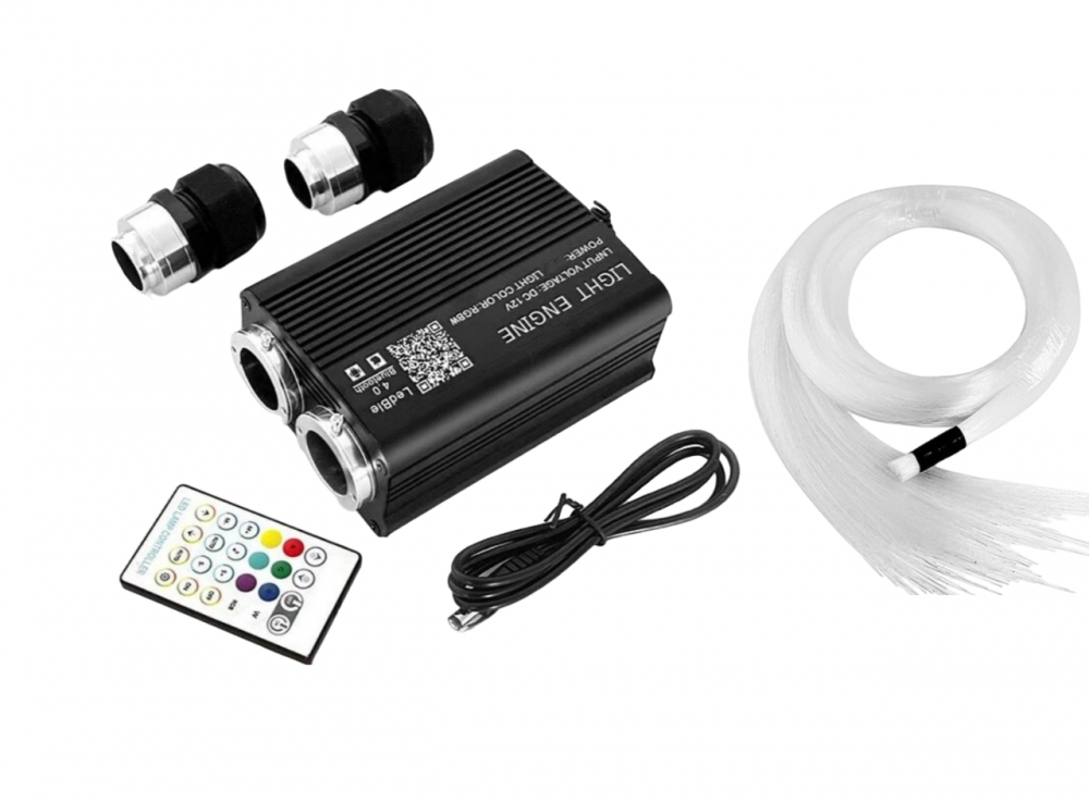 Kit Plafon Instelat + stele cazatoare 26W RGBW 1210 fire la 3 metri, combinate [1]