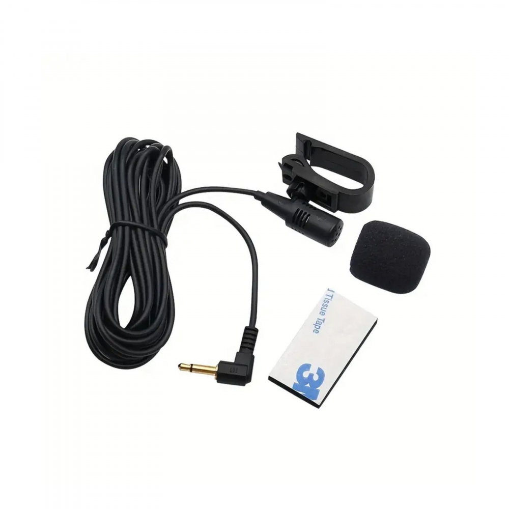 Microfon extern pentru navigatie android si player auto, jack 3.5mm, cu burete pentru reducere zgomot fundal [2]