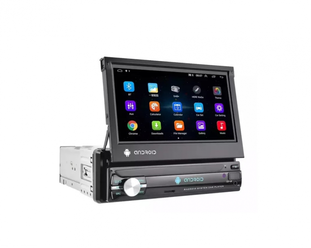 Navigatie 1DIN, Ecran retractabil, 2GB RAM 64GB, Android, Bluetooth, Wifi, Carplay / Android Auto [2]
