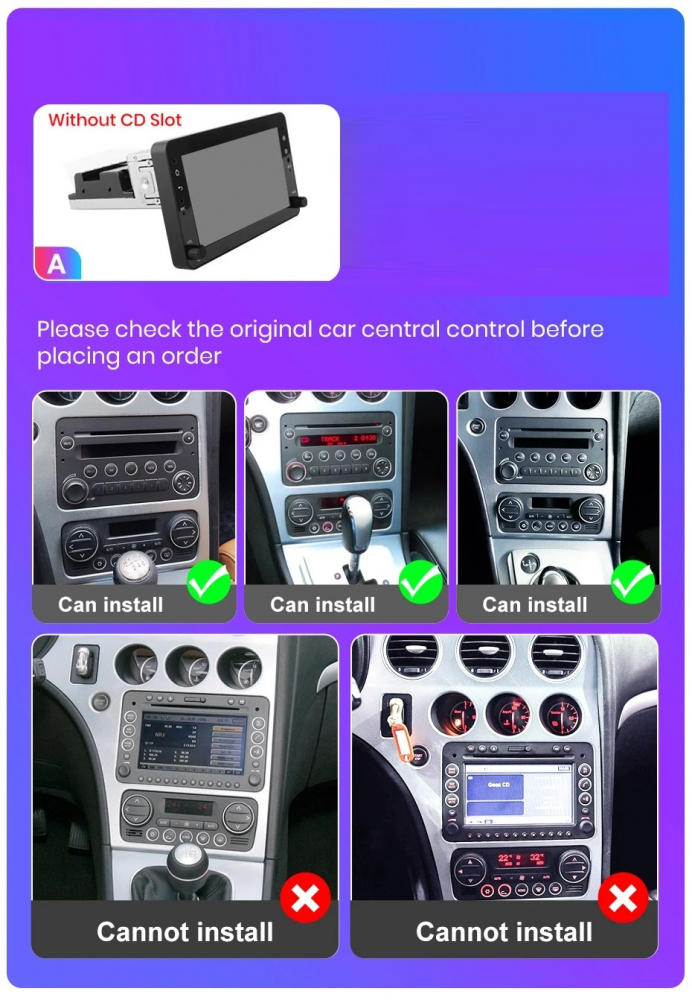 Navigatie Alfa Romeo 159, Brera, Spider, Android 12, 4GB RAM 64GB, octacore, carplay android auto [6]