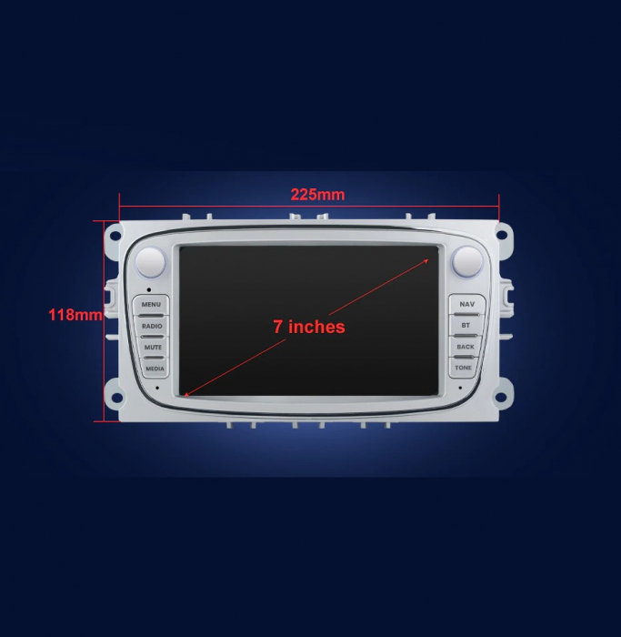 Navigatie Ford Galaxy (2006-2014) Android, 4GB RAM 64GB, 8-core, argintiu [6]