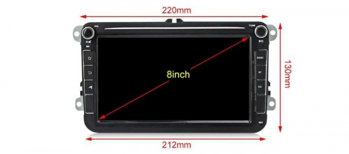 Navigatie VW Passat B6 (2004-2010), Android, Ecran 8 inch, 2GB RAM 64GB [8]
