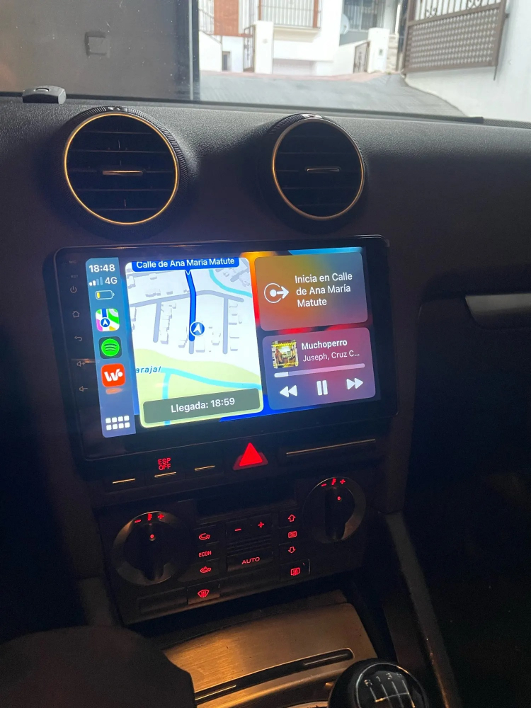 Navigatie Audi a3 2003 - 2013, Android 12, 1GB RAM 32GB, wifi, google maps, youtube, waze, bluetooth [5]