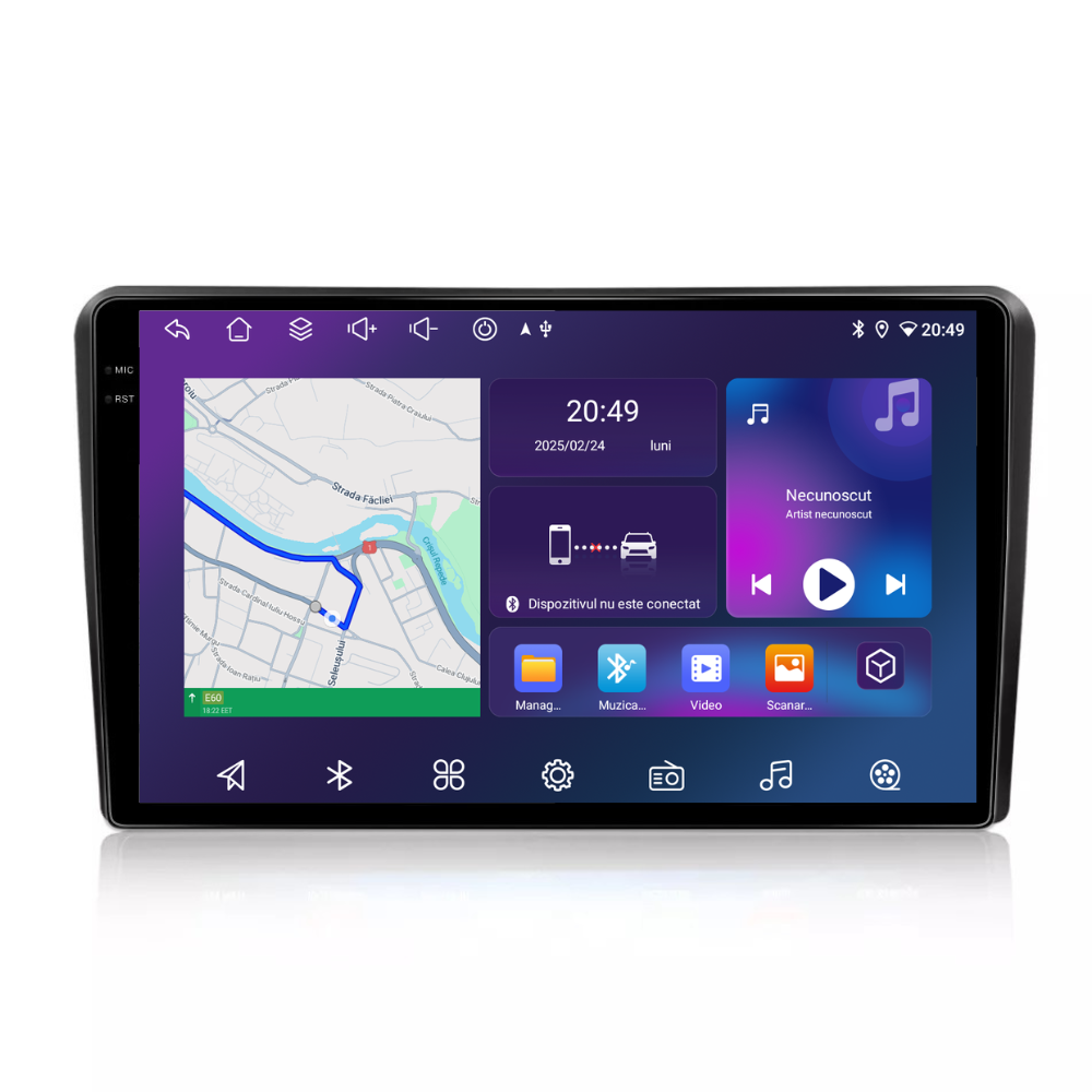 Navigatie Audi A3 (2003-2011), Android, Ecran 9 inch, 6GB RAM 128GB, 8-core [1]