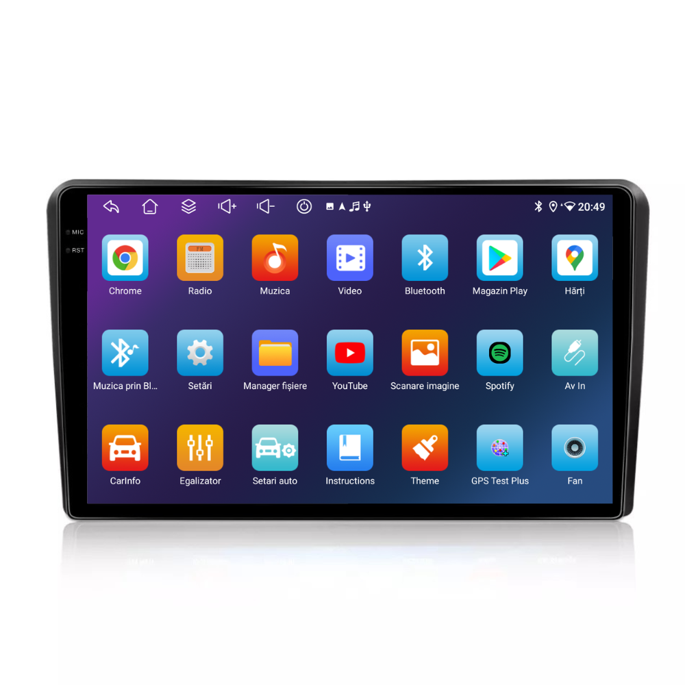 Navigatie Audi A3 (2003-2011), Android, Ecran 9 inch, 6GB RAM 128GB, 8-core [4]
