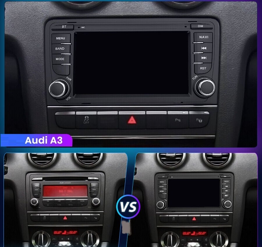 Navigatie audi a3 (2003-2011), Ecran 7 inch, 1GB RAM 32GB [3]