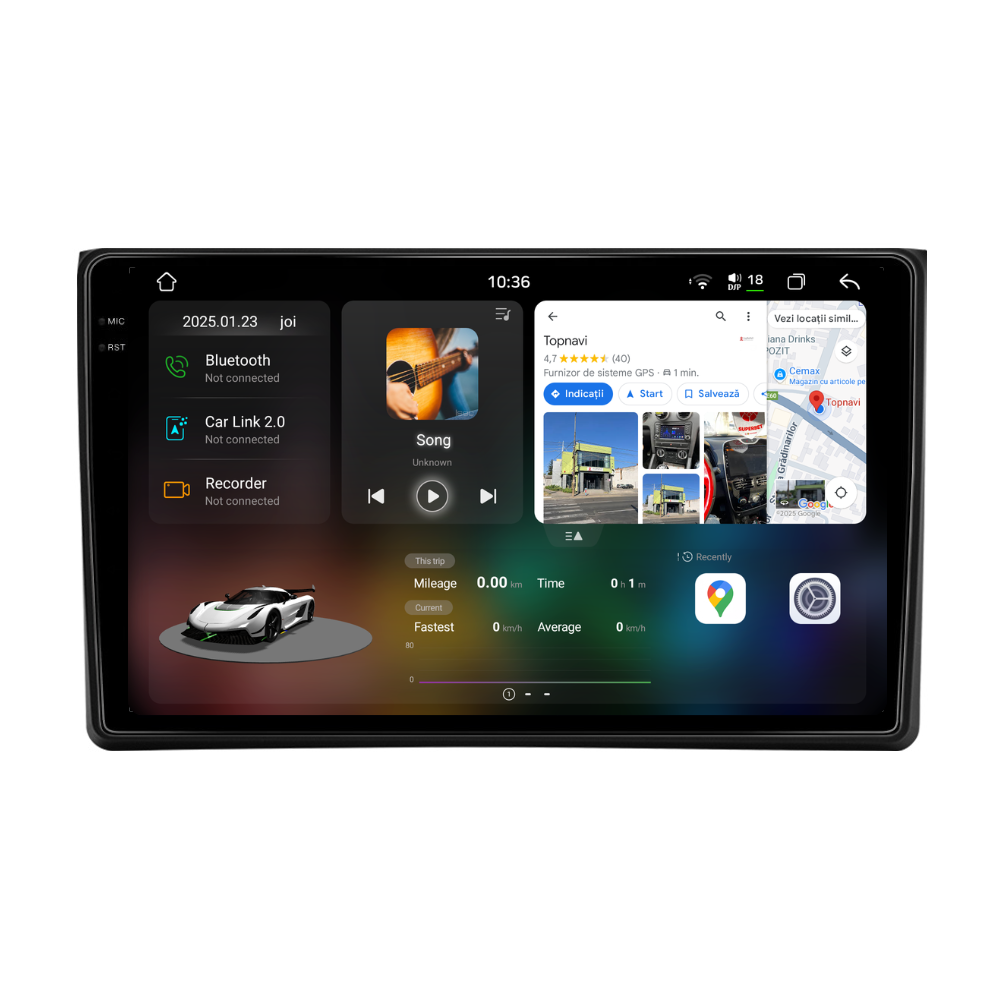 Navigatie Audi A4 (2002-2008), Android, Ecran 9 inch 2K, 12GB RAM 256GB, 8-core [1]