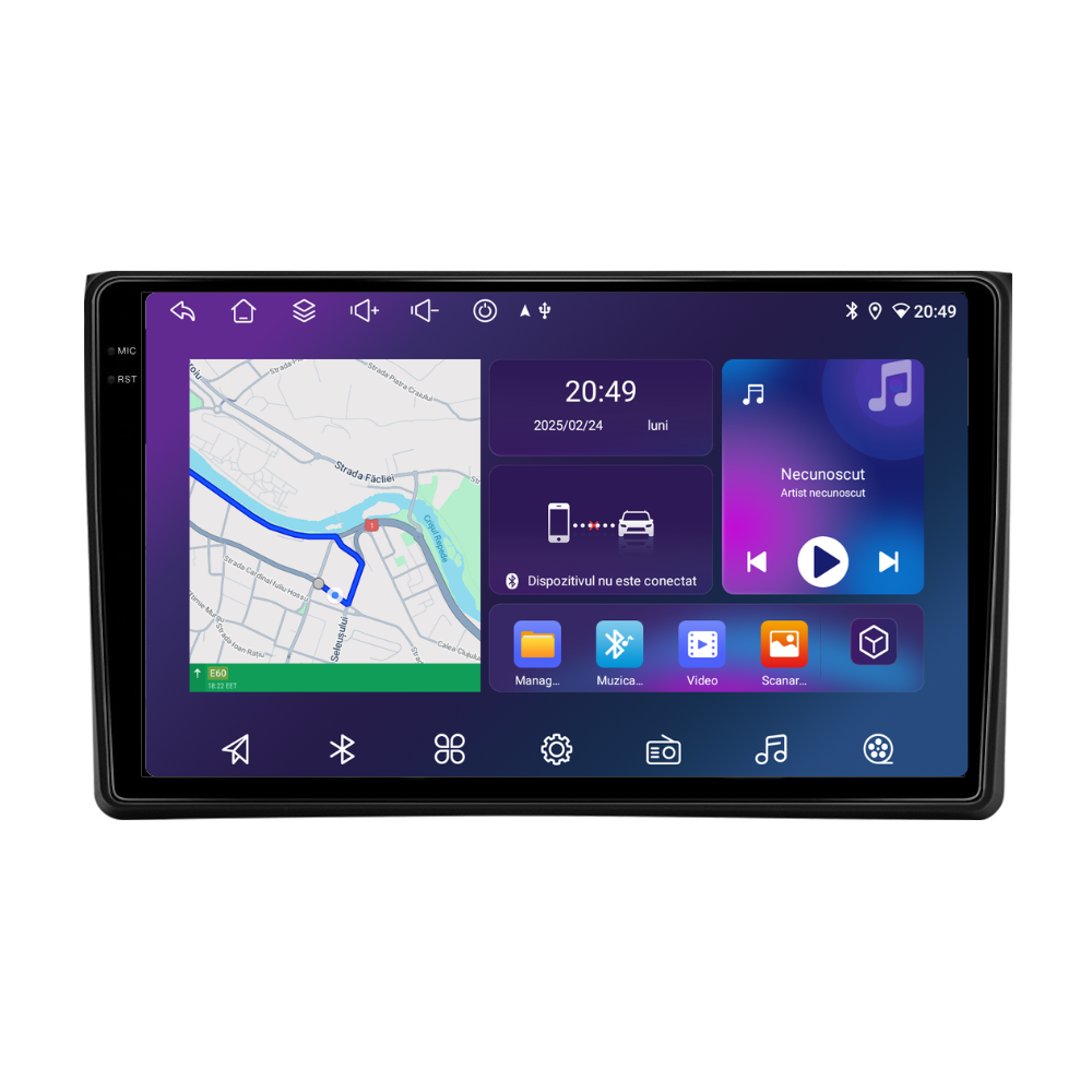 Navigatie Audi A4 (2002-2008), Android, Ecran 9 inch, 4GB RAM 64GB, 8-core [4]