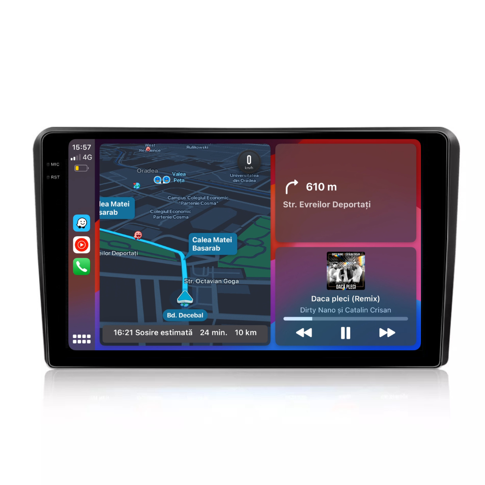 Navigatie Audi a3 (2003-2013), Ecran 2K 9 inch, 8GB RAM 256GB, 8core [2]