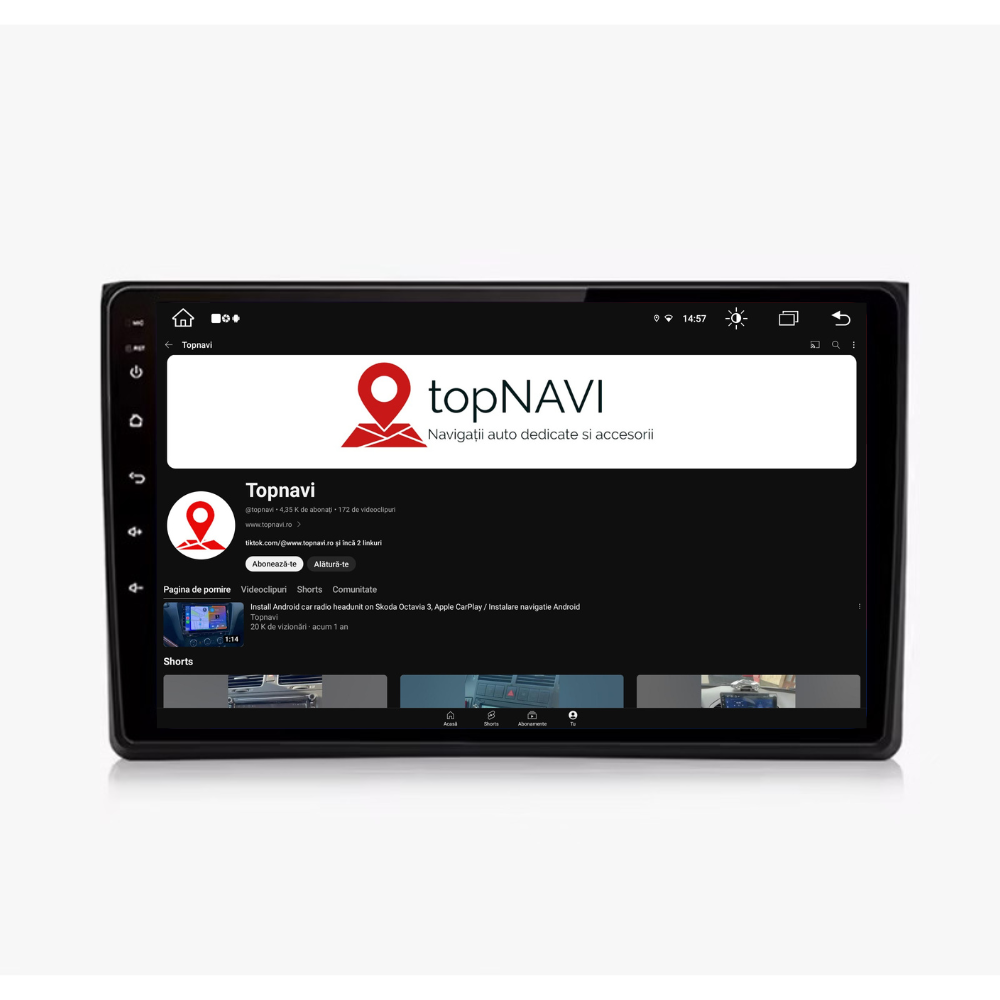 Navigatie Audi a4 b6, b7, seat exeo, android 12, 1GB RAM 32GB, wifi, google maps, youtube, waze, bluetooth  [2]