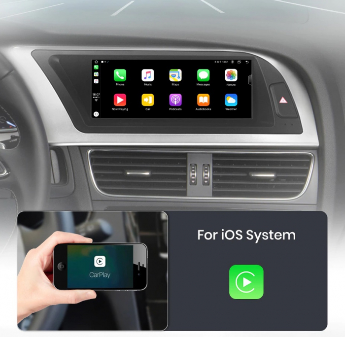 Navigatie Audi A4 B8, A5 2013-2016, Android, Carplay, 4GB RAM 64GB, youtube, waze, google maps [6]