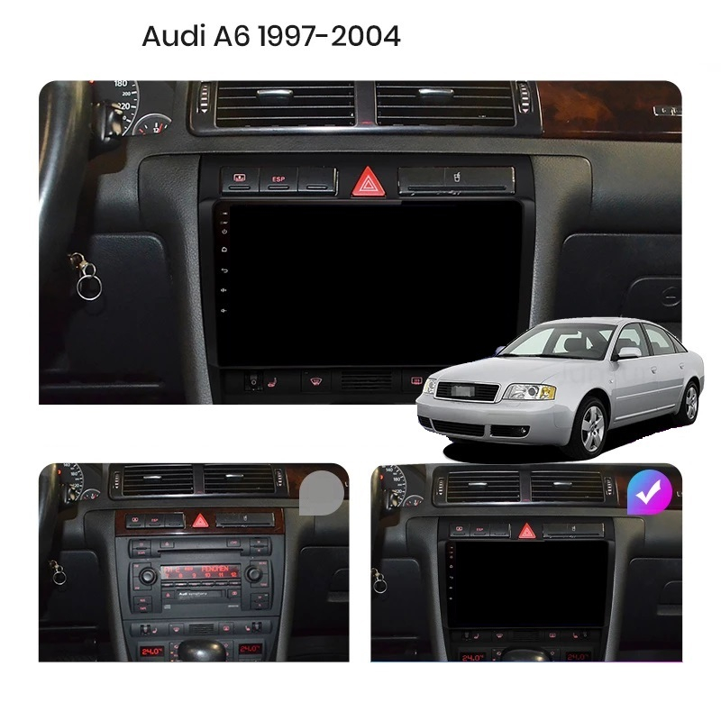 Navigatie audi a6 c5 1997-2006, android 12, 1GB RAM, wifi, waze, youtube, google maps, bluetooth [3]