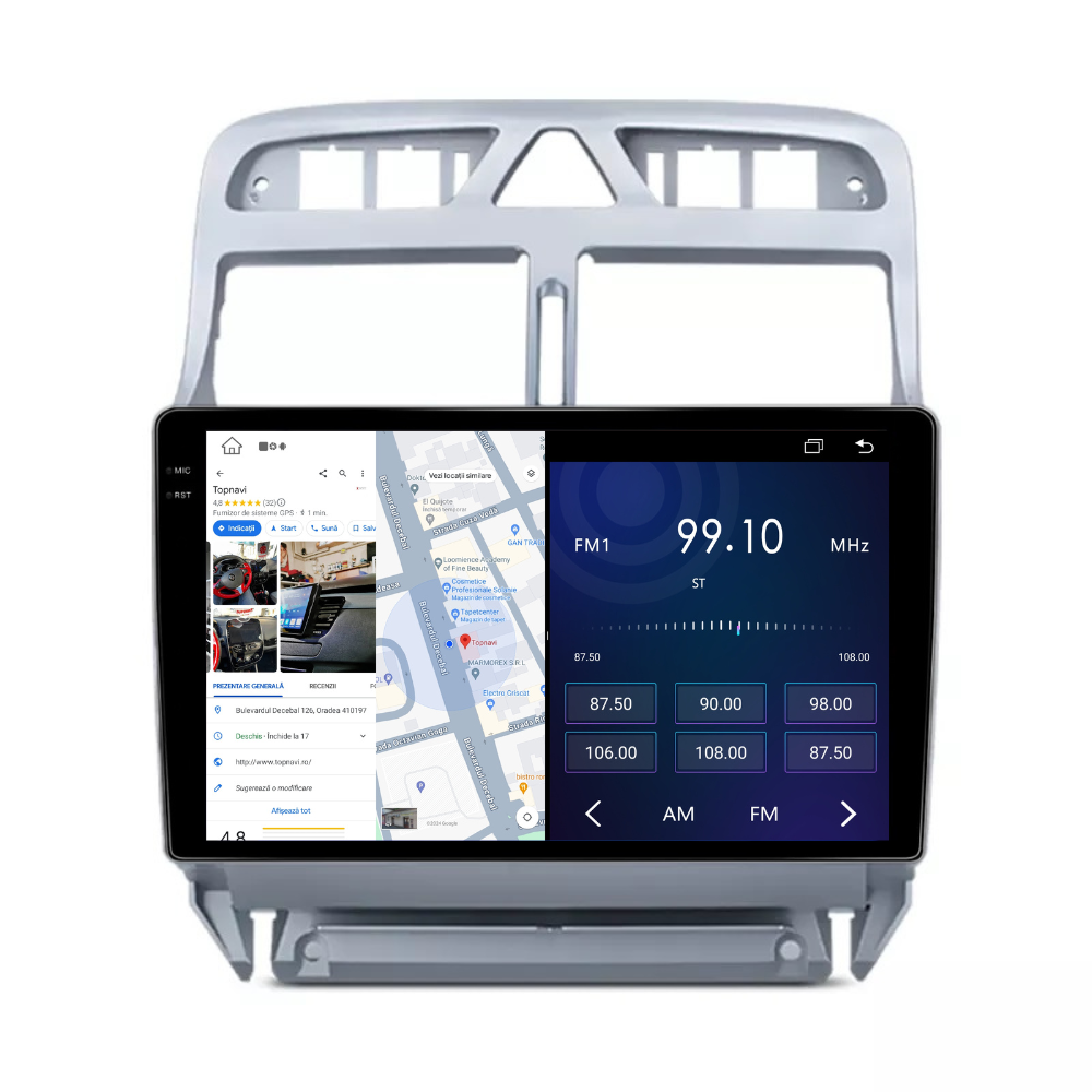 Navigatie Peugeot 307 (2002-2013), Ecran 2K 9 inch, 8GB RAM 256GB, 8core [6]