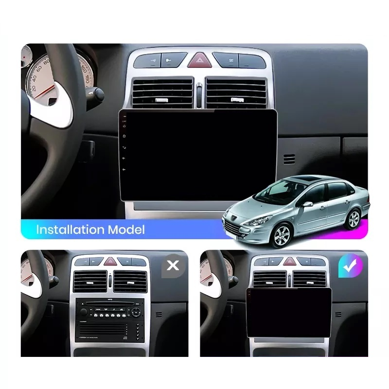 Navigatie Peugeot 307 (2002-2013), Ecran 2K 9 inch, 8GB RAM 256GB, 8core [3]